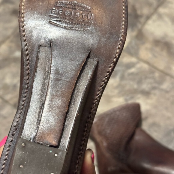 Bed Stu Ducchess Perforated Brown Ankle Boots Sz 8.5 - Picture 7 of 9